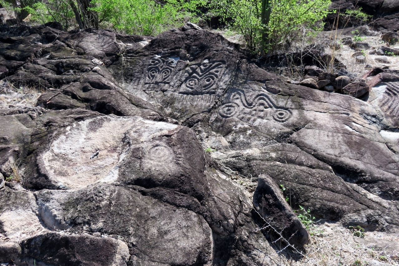 Ancient petroglyphs in the area.