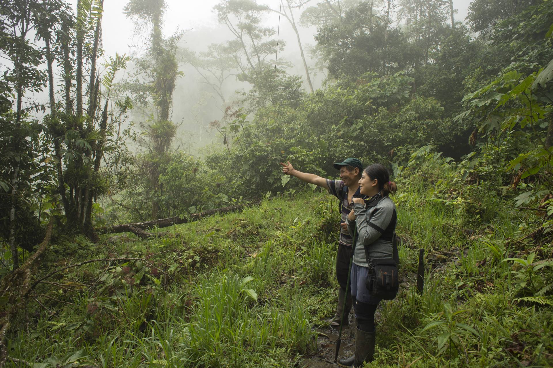 Conservationists in Santiago, Ecuador.